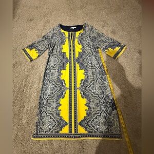 Studio One Black and Yellow Dress Size 1X